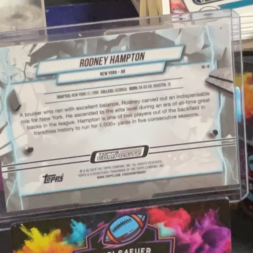 Rodney Hampton Grounded Pink Refractor - Picture 2 of 2